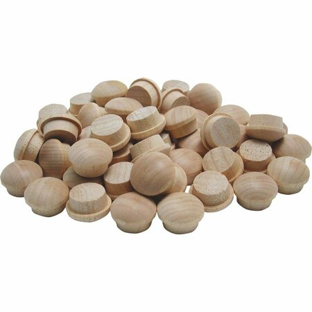 GENERAL TOOLS 3/8 in. Button Head Wood Plugs - Birch 50/Pcs 312038